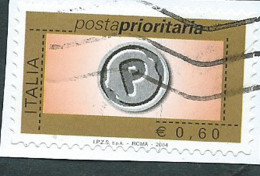 Italia 2004; Posta Prioritaria € 0,60, Usato - 2001-10: Gebraucht