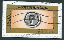 Italia 2004; Posta Prioritaria € 0,60, Usato - 2001-10: Gebraucht