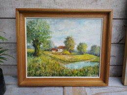 Tableau Paysage De Touraine Signé Henri Tourel - Huiles