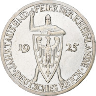 Allemagne, République De Weimar, 3 Mark, Rhineland, 1925, Berlin, Argent, TTB+ - 3 Mark & 3 Reichsmark