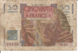 FRANCE 50 FRANCS 20/03/1947 - 50 F 1946-1951 ''Le Verrier''