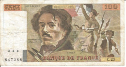 FRANCE 100 FRANCS 1980 - 100 F 1978-1995 ''Delacroix''