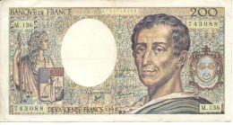 FRANCE 200 FRANCS 1992 - 200 F 1981-1994 ''Montesquieu''
