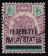 FEDERATED MALAY STATES FMS 1900 1c Sc#1 USED @T201 - Federated Malay States