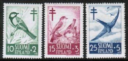 1952 Finland Birds, Antiub., Full Set  **. - Unused Stamps