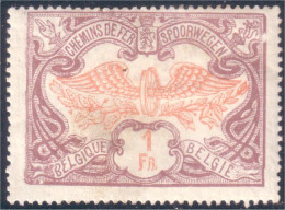 198 Belgium Roue Ailée 1 Fr Winged Wheel 1902 MH * Neuf Ch (BEL-11) - Bagages [BA]