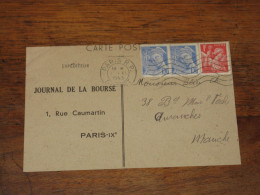 Cpa Pub JOURNAL De LA BOURSE De 1943 - Autres & Non Classés