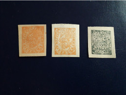 Kishengarh 3 Stamps 1899-1904 No Gum (*) - Kishengarh