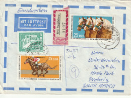 Germany DDR Cover Einschreiben Registered - 1974 - Comecon Flags Horse Horses Breeders Congress - Brieven En Documenten