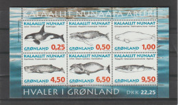 Greenland 1996 Whales In Greenland Souvenir Sheet MNH/**. Postal Weight 0,09 Kg. Please Read Sales Conditions Under Imag - Ballenas