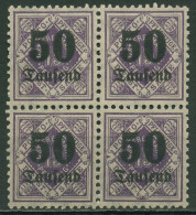 Württemberg Dienstmarken 1923 Mit Aufdruck 175 4er-Block Postfrisch - Postfris