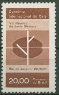 Brasilien 1961 Internationales Kaffeeabkommen Kaffeebohne 1005 Postfrisch - Unused Stamps