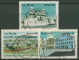 Brasilien 1988 LUBRAPEX Bauwerke 2252/54 Gestempelt - Used Stamps