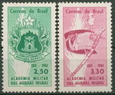 Brasilien 1961 Militärakademie Rio De Janeiro 1000/01 Postfrisch - Unused Stamps