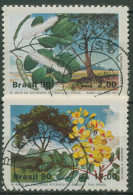 Brasilien 1990 40 Jahre Botanische Gesellschaft Bäume 2340/41 Gestempelt - Gebraucht