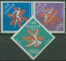 Ecuador 1966 Olympische Winterspiele Grenoble 1280/82 A Postfrisch - Ecuador