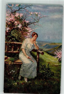 39873871 - Traeumerei Frau A.S.M. Muenchener Kunst Nr. 275 - Schlemo, F.