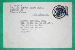 LETTER TOKYO JAPAN FOR LONDON ENGLAND VIA SIBERIA 1933 - Lettres & Documents