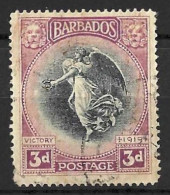 BARBADOS....KING GEORGE V...(1910-36..)...." 1920.."....3d......SG206.....CDS......USED... - Barbados (...-1966)