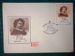 RUSSIE. Enveloppe FDC Commémorant Le 125ème Anniversaire D'Ilya Yefimovich Repin, Artiste, Peintre Soviétique De Renom. - FDC