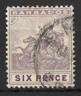 BARBADOS....KING EDWARD VII..(1901-10..)...." 1909.."......6d......SG168.....(CAT.VAL.£50..)...CDS......VFU.... - Barbados (...-1966)