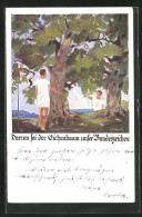 Künstler-AK Otto Amtsberg: Der Eichenbaum Das Bundeszeichen - Amtsberg, Otto