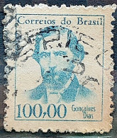 Brazil Regular Stamp RHM 522 Famous Figures Goncalves Dias Literature 1965 Circulated 9 - Oblitérés