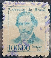 Brazil Regular Stamp RHM 522 Famous Figures Goncalves Dias Literature 1965 Circulated 7 - Oblitérés