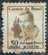 Brazil Regular Stamp RHM 521 Famous Figures Angelo Moreira Da Costa Lima 1966 Circulated 6 - Used Stamps