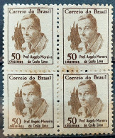 Brazil Regular Stamp RHM 521 Famous Figures Angelo Moreira Da Costa Lima 1966 Block Ok 4 - Nuevos