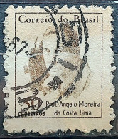 Brazil Regular Stamp RHM 521 Famous Figures Angelo Moreira Da Costa Lima 1966 Circulated 4 - Oblitérés