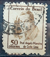 Brazil Regular Stamp RHM 521 Famous Figures Angelo Moreira Da Costa Lima 1966 Circulated 2 - Used Stamps