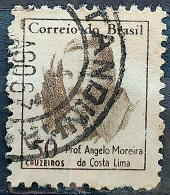 Brazil Regular Stamp RHM 521 Famous Figures Angelo Moreira Da Costa Lima 1966 Circulated 1 - Oblitérés