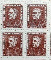 Brazil Regular Stamp RHM 505 Great-granddaughter Duque De Caxias Militar 1960 Block Ok 4 - Unused Stamps