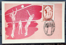 Maximum Card Spring Games Volleyball 1957 CBC RJ 2 - Maximum Cards