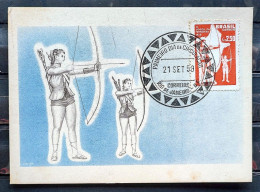 Maximum Card Spring Games Archery 1958 CBC RJ - Maximum Cards