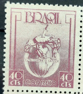 C 241 Brazil Stamp Fight Against Cancer Health Sword Map 1948 - Enteros Postales