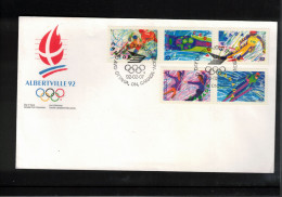 Canada 1992 Olympic Games Albertville FDC - Inverno1992: Albertville