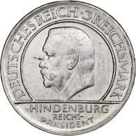 Allemagne, République De Weimar, 3 Mark, Weimar Constitution, 1929, Stuttgart - 3 Mark & 3 Reichsmark