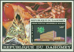 F-EX48390 DAHOMEY MNH 1974 UPU CENTENARIAL SHEET AVION AIRPLAE SHIP.  - UPU (Union Postale Universelle)