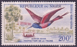 F-EX49903 NIGER MNH 1961 NUBIAN CARMMINE BEE- EASTER BIRD AVES PÁJAROS.  - Collections, Lots & Séries