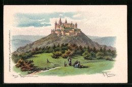 Künstler-AK Friedrich Perlberg: Burg Hohenzollern  - Perlberg, F.