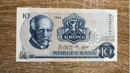 Norway ，10 Kroner 1984，pick 36c，Gem UNC Condition - Norwegen