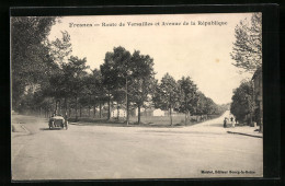 CPA Fresnes, Route De Versailles Et Avenue De La Republique  - Fresnes