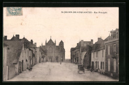 CPA St-Julien-de-Vouvantes, Rue Principale - Saint Julien De Vouvantes