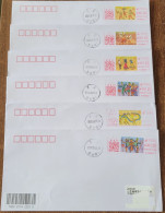 China Cover "Folk Dance" (Chongqing) Colorful Postage Machine Stamp First Day Actual Mail Seal - Enveloppes