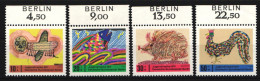 Berlin 386-389 Postfrisch Oberrand Zudruck Berlin #JP923 - Altri & Non Classificati