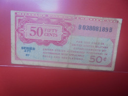 U.S.A (MILITARY) 50 Cents Série 471 (1947-48) Circuler (B.34) - 1947-1948 - Series 471