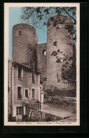 CPA Crocq, Ruines Du Château De Crocq  - Crocq