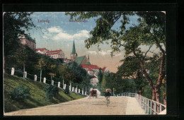 AK Leisnig, Partie In Der Bahnhofstrasse  - Leisnig